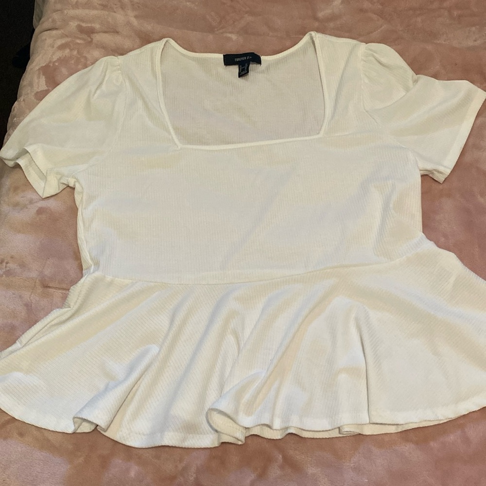 Forever 21 Knit white top